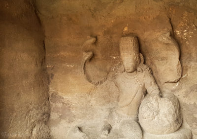 A Sculpture in an Ajanta Cave