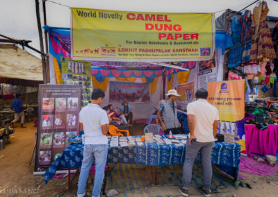 Camel dung paper