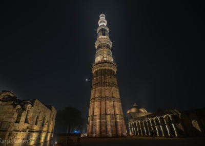 Illuminated Qutb Minar