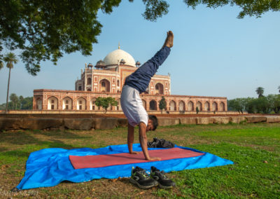 Yoga at Humayun's tomb