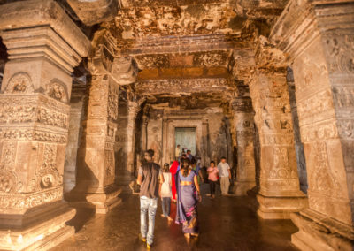 Inside he Kailasanath temple