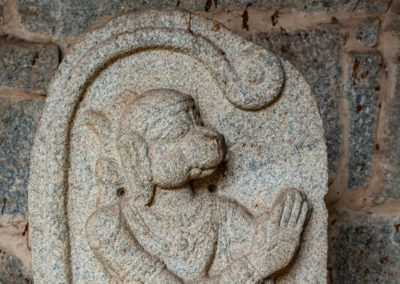 Bas-relief  image of Hanuman