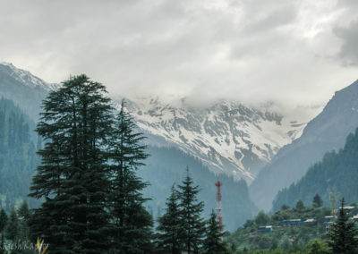 Snow Laden Mountains