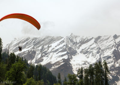 Snow Laden Mountains